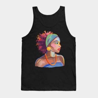 Cute Afro Women Tank Top